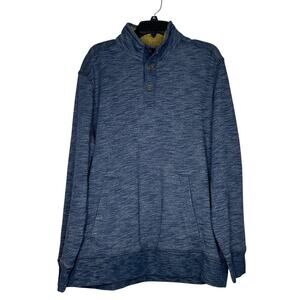 GH Bass & Co Sweatshirt Men’s Blue Long Sleeve Cotton Blend Pullover Size XL